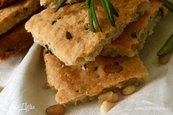 Итальянское миндальное печенье с кедровыми орешками