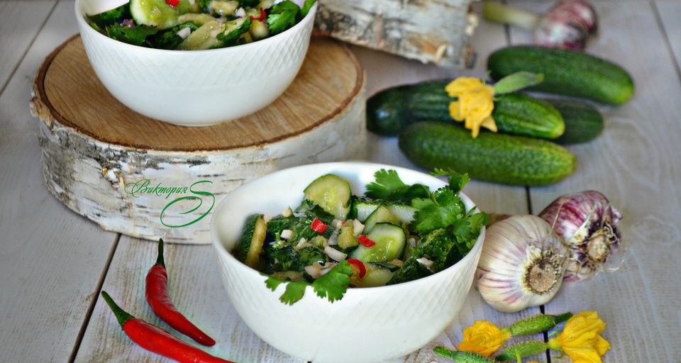 Салат из огурцов в томате на зиму - 56 рецептов пальчики оближешь с пошаговыми фото