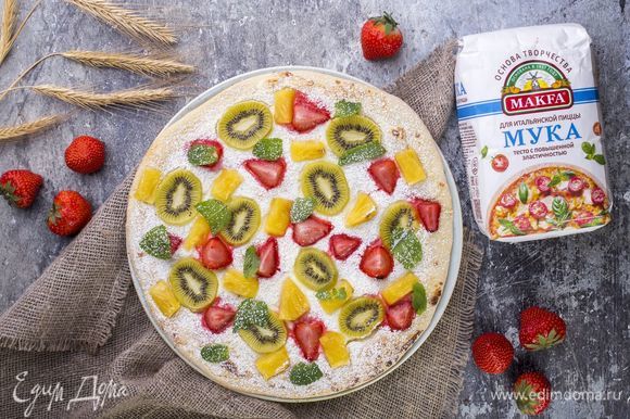 Фруктовая пицца — пошаговый рецепт с фото