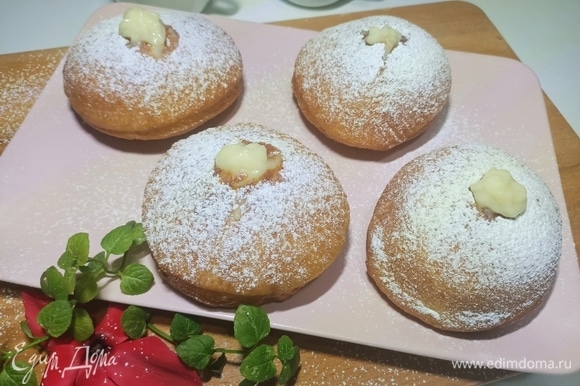 Пончики сметанные в духовке - рецепт автора Мария_АРТиШОК