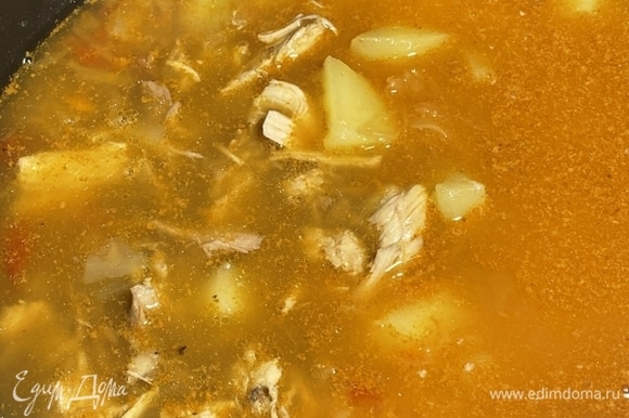 Суп с мясом и грибами в мультиварке-скороварке