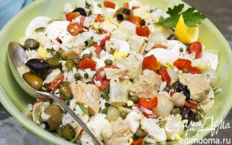 Рецепт Салат из тунца с оливками
