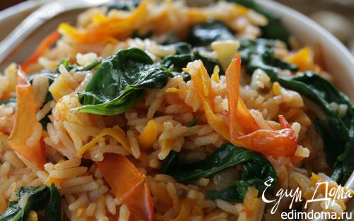 Рецепт Индийский рис со шпинатом