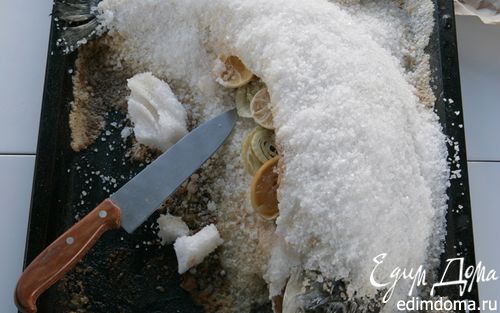 Рецепт Семга, запеченная в соли