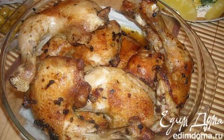 Рецепт Курица маринованная со стрелками чеснока