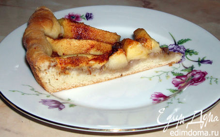 Рецепт Открытый пирог с яблоками