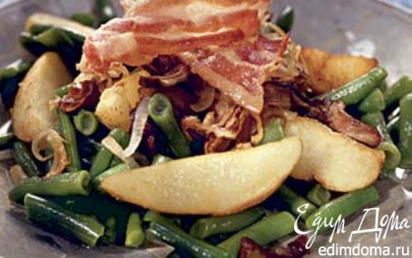 Рецепт Теплый картофельный салат с грибами