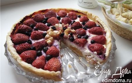 Рецепт Пирог творожно-ягодный