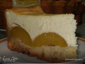 Творожно-персиковый торт