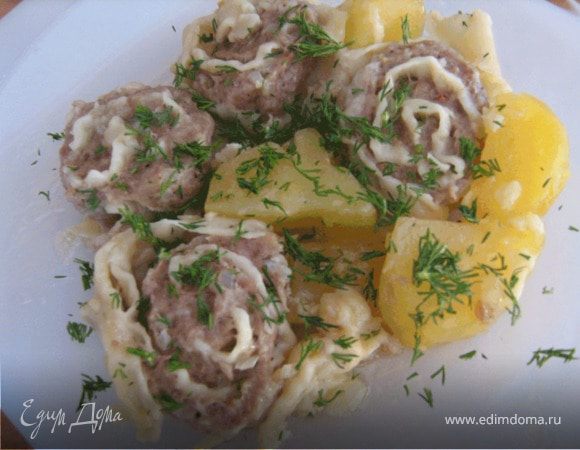 Штрудель с мясом и картошкой | Рецепты с фото