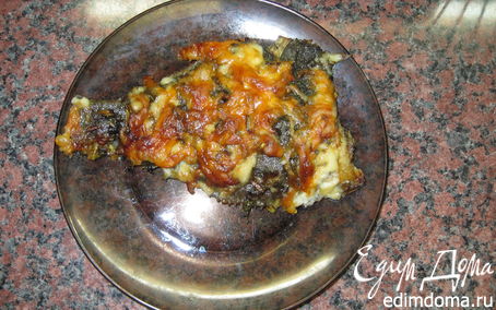 Рецепт Камбала, запеченая с зеленью и сыром