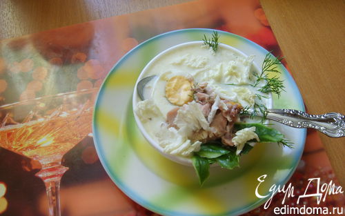 Рецепт Супчик с говядиной, яйцом и спаржей
