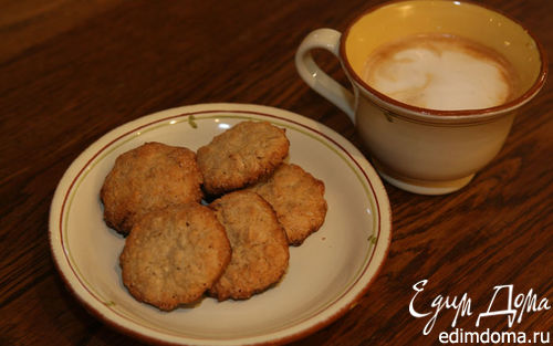 Рецепт Овсяное печенье с кешью и белым шоколадом
