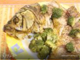 Запеченная рыба с брокколи