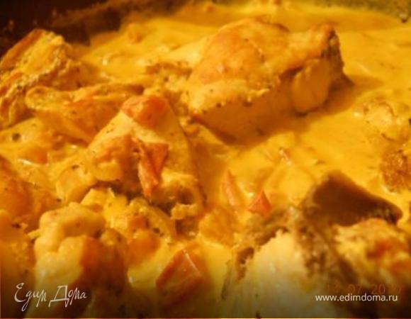 Курица в сметанном соусе на сковороде - пошаговый рецепт с фото на Готовим дома