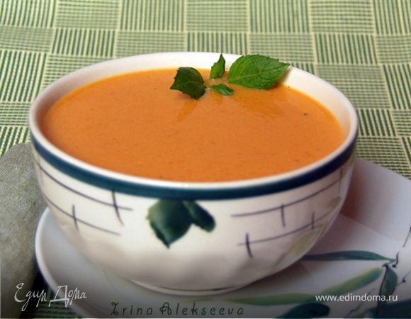 Французский крем-суп с Лососем и сливками | Продукты питания