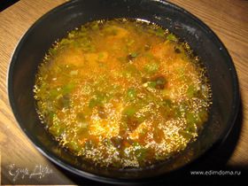 Овощной суп с телятиной