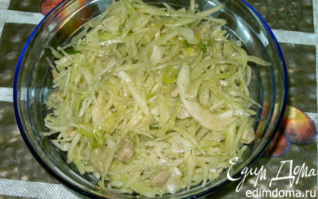 Рецепт Корейский салат из свежей капусты.