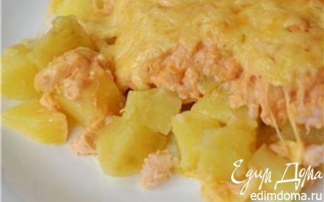Рецепт Картофельная запеканка с креветками