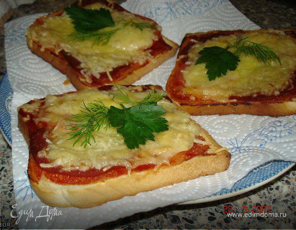 Горячие бутерброды “Минутка” - быстрый пошаговый рецепт с фото