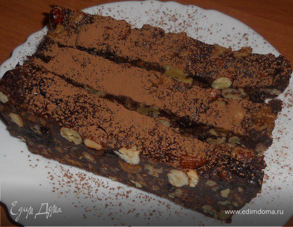 Торт с черносливом, орехами и шоколадом – пошаговый рецепт приготовления с фото