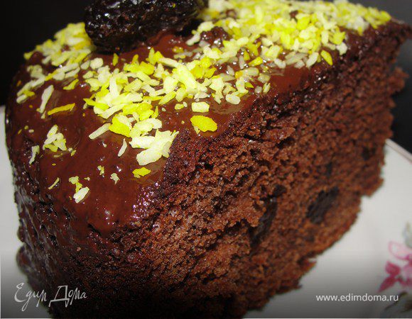 Бархатный кекс с шоколадом и черносливом рецепт с фото пошагово