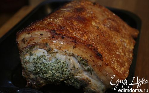 Рецепт Запеченная свинина с чесноком и травами