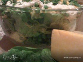 Салат "Тэнги" из зеленого горошка