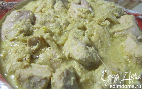 Рецепт Курица в сливочно-медовом карри