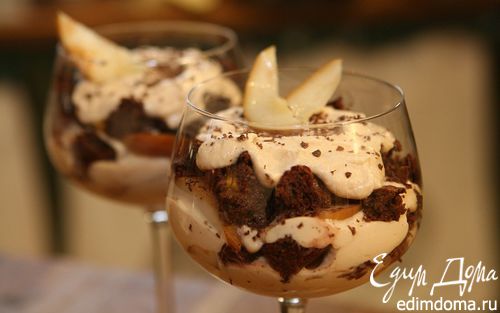 Рецепт Шоколадное тирамису с грушей