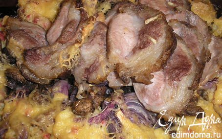 Рецепт Свинина с фаршированным картофелем "Прощай, талия"