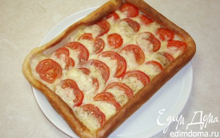 Рецепт Пирог с помидорами и моцареллой