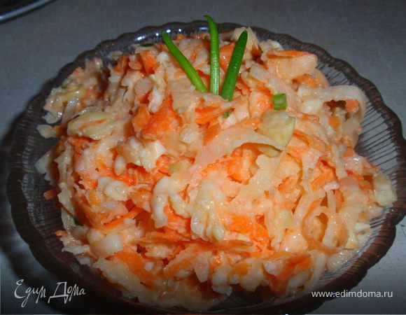 Простой салат с зеленой редькой и морковью, пошаговый рецепт на ккал, фото, ингредиенты - Мария