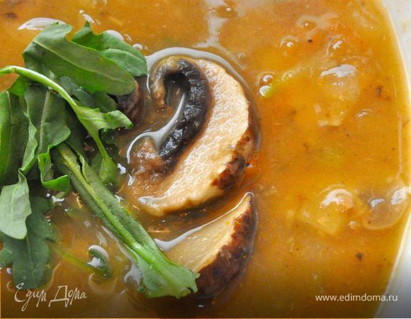 Как приготовить рецепт Постный суп с грибами
