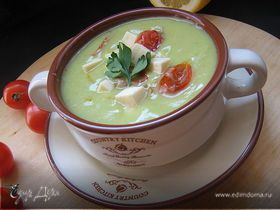 Бархатный суп-пюре из авокадо.