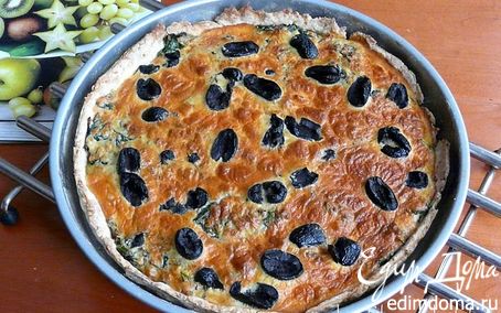 Рецепт Тарт со шпинатом и оливками