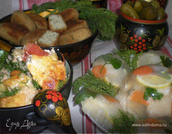 Заливное ассорти или закуска «Русская» | Кулинарные рецепты любящей жены