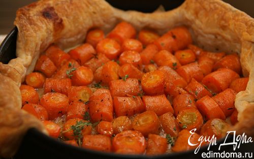 Рецепт Пирог с морковью, медом и тимьяном