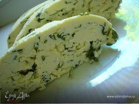 Сыр с зеленью.(Home-made)