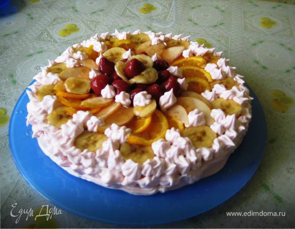 Желейный торт с фруктами, как приготовить
