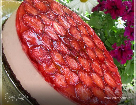 Торт с желе и ягодами