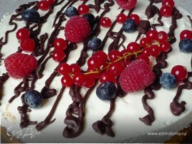 Торт "Дунайские волны" с ягодами