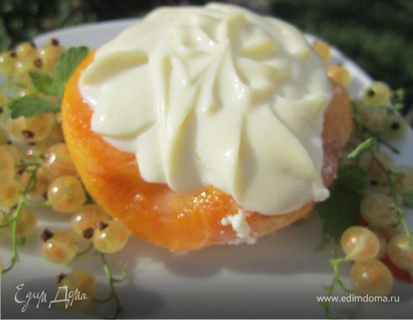 Десерт "Творожный персик"