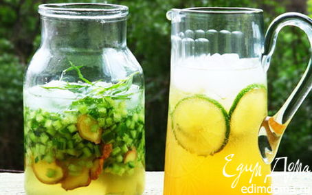 Рецепт Лаймовый лимонад с жасмином и зеленым чаем
