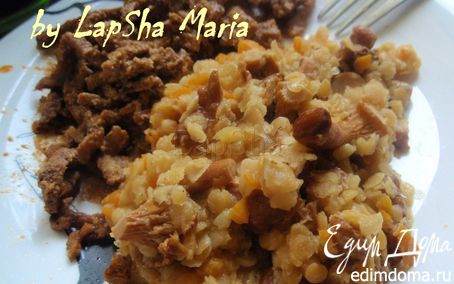 Рецепт Чечевица с лисичками