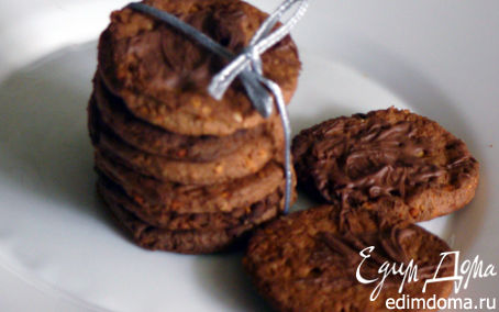 Рецепт Шоколадное печенье с орехами