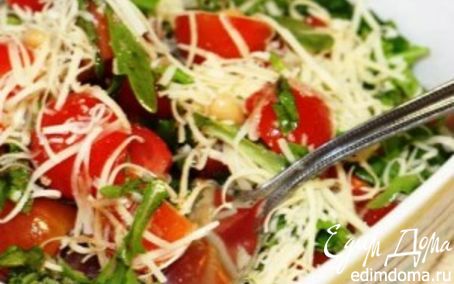 Рецепт Салат с помидорами черри и пармезаном