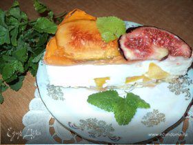 Торт «Южный» с инжиром и персиками