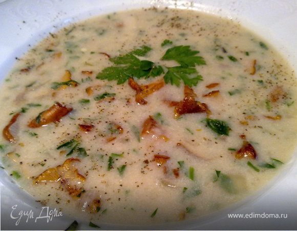 Суп из лисичек со сливками — рецепт с фото пошагово