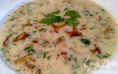 Рецепт Финский сливочный суп из лисичек (suppilovahverokeitto)